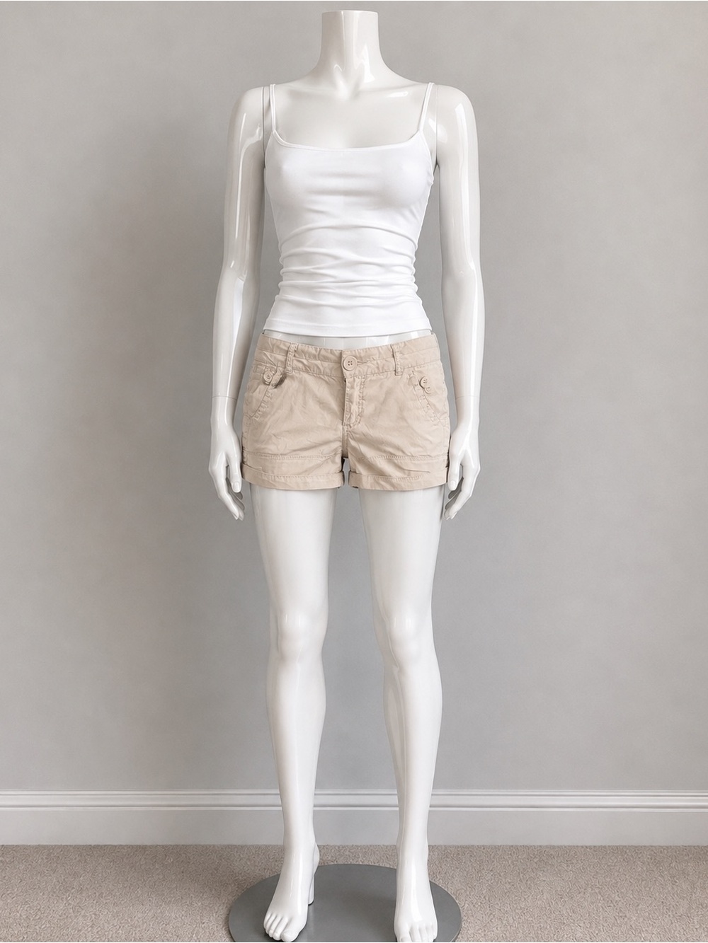 Freestyle Revolution Beige Cotton Bermuda Shorts